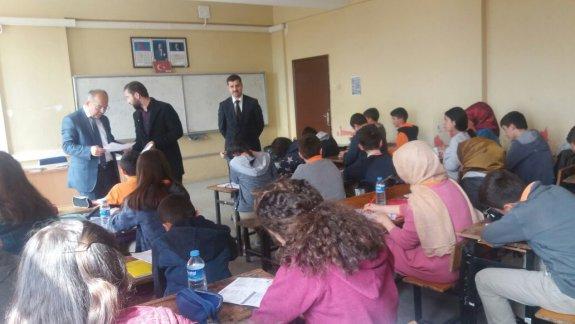 İlçe Milli Eğitim Müdürümüz Ergin TAŞTEPE, Atatürk Ortaokulunu ziyaret ettiler.